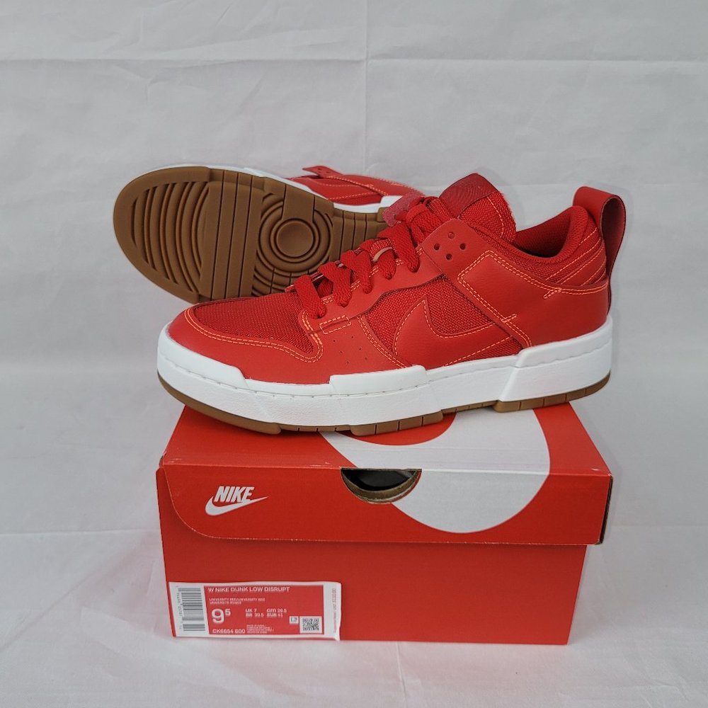 Womens Nike Dunk Disrupt Low University Red Sz 9.5